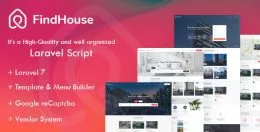 Findhouse – Real Estate Laravel Website with Admin Panel